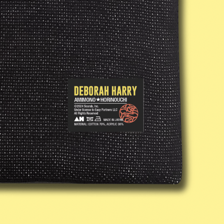 デビー・ハリー（ブロンディ）ニットバッグ・バッジ付き／Debbie Harry (Blondie) knit bag with badge