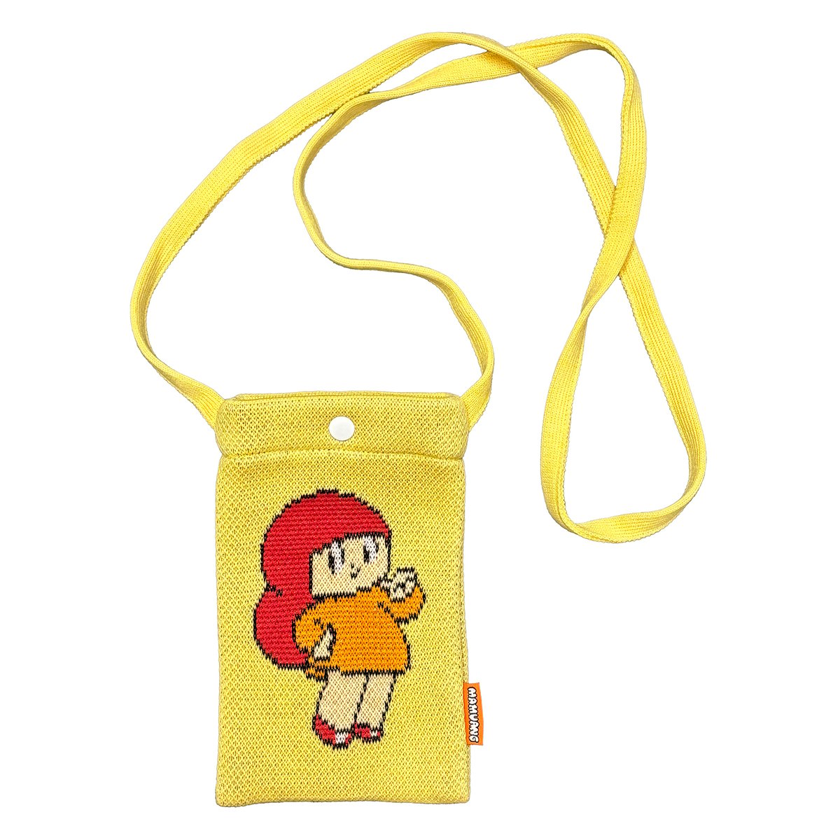 マムアンちゃん・ニットミニサコッシュ・イエロー／Mamuang Knit Mini