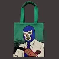 編み物堀之内 Klaus Nomiクラウス・ノミ ニットトートバッグ Klaus Nomi(クラウス・ノミ)Knit Bag ver.2 (バッジ付