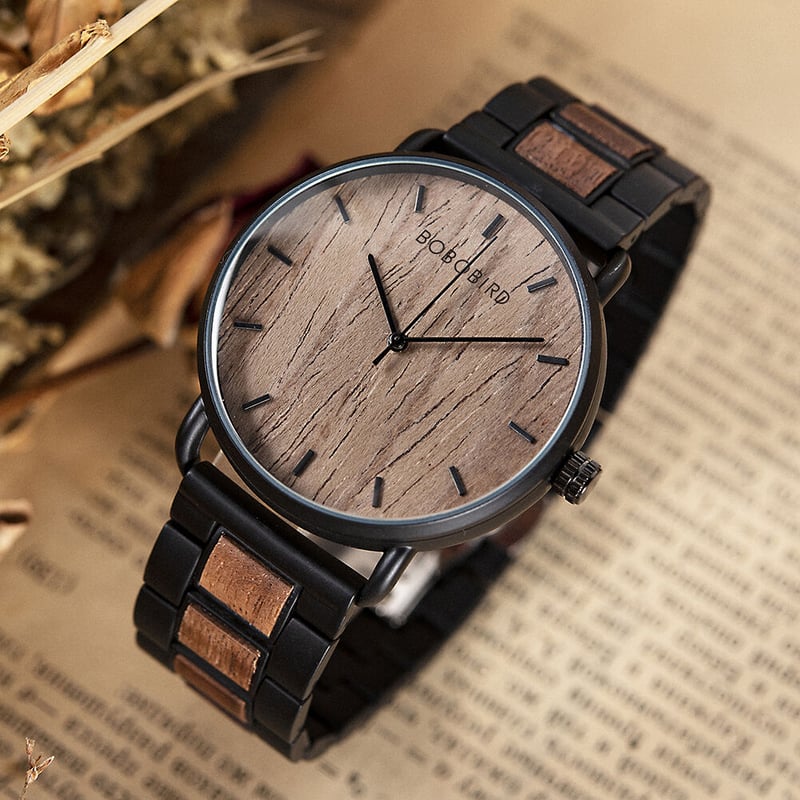 bobobird ボボバード 海外 シンプルな薄型木製腕時計 メンズ | Ranunculus