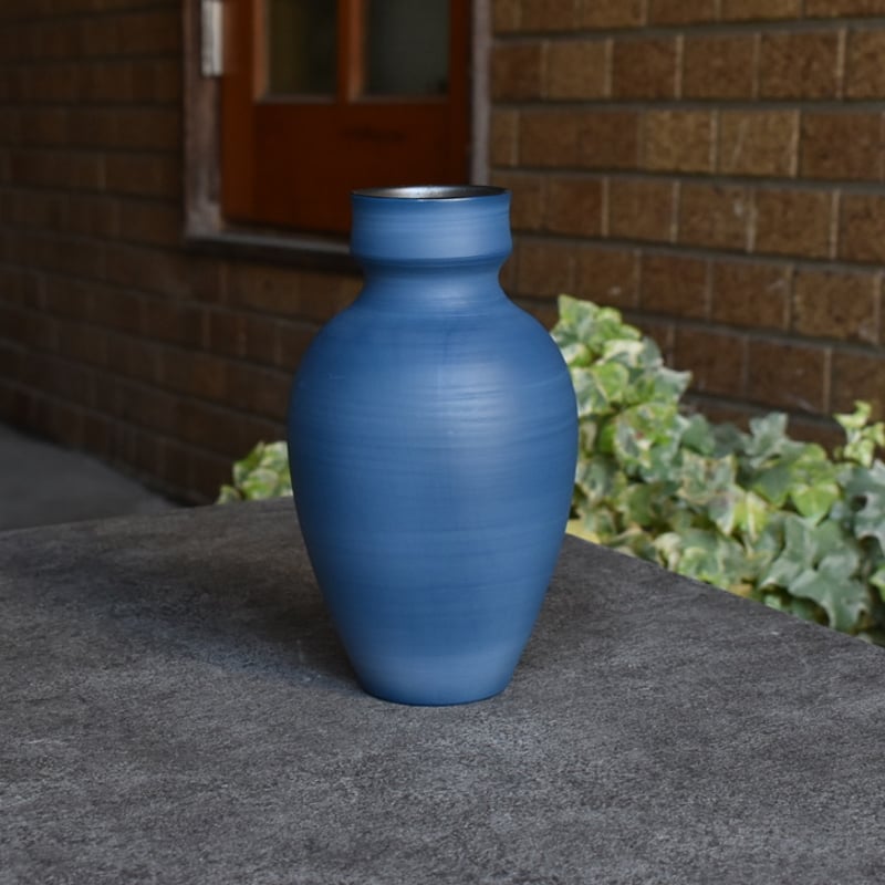 本田星陶所】ブルーシルエット 花器 | かさねあわせ