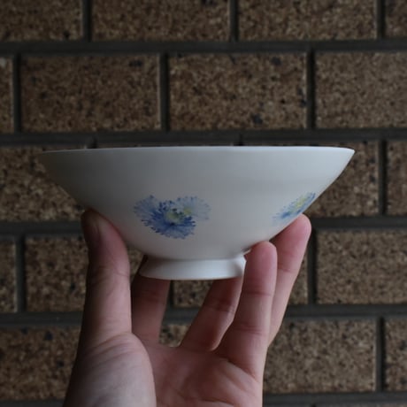 【片瀬有美子】moca (青) rice bowl (flat)
