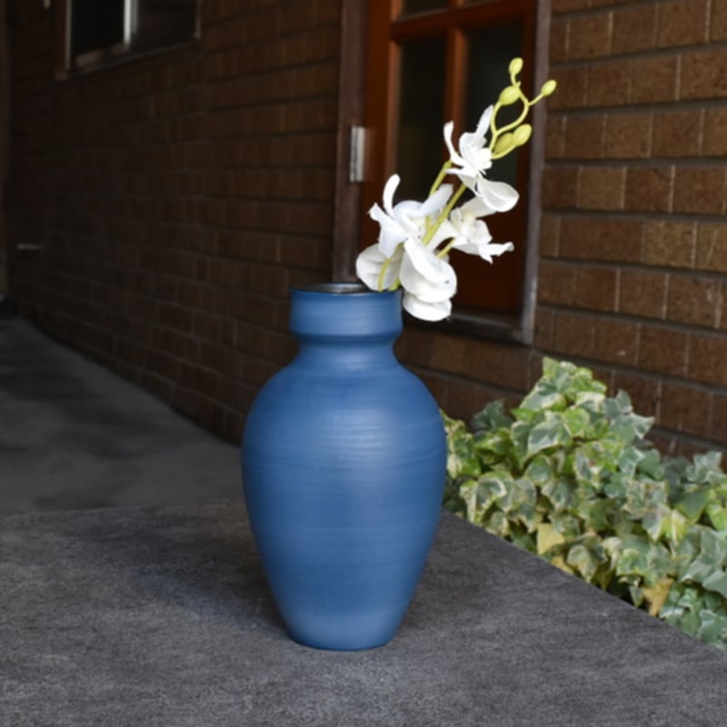 本田星陶所】ブルーシルエット 花器 | かさねあわせ