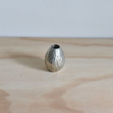 【金細工まつ】琉球錫器 純錫一輪挿 イジュ（ 口細）