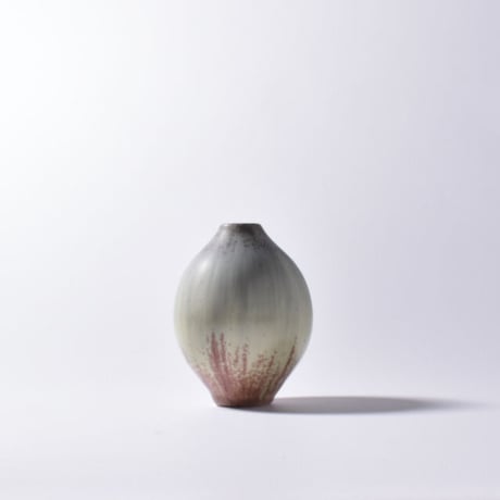 【岩崎龍二】ブルーグレー　花瓶