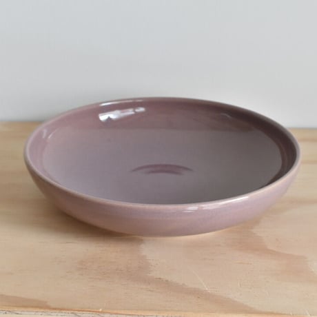 【一菁陶園】均窯 紫 カレーパスタ皿 φ21cm