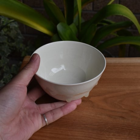 【山口由次】Veil 白 お茶碗