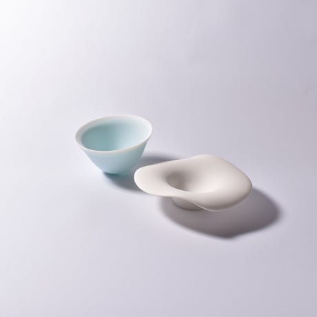 【アンパル陶房】宮良断　透 茶器（海風）A