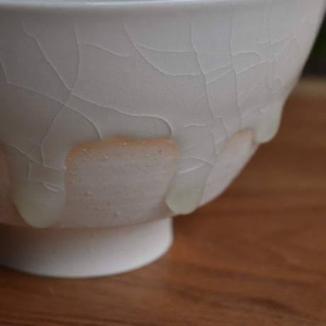 【山口由次】Veil 白 お茶碗