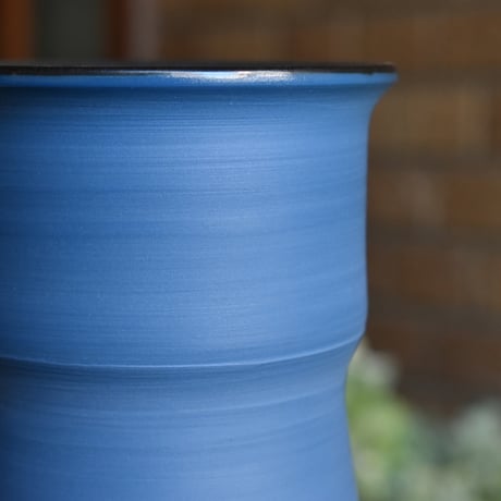 【本田星陶所】ブルーシルエット 花器