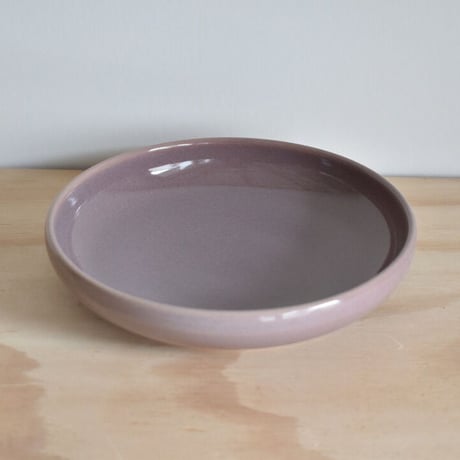【一菁陶園】均窯 紫 カレーパスタ皿 φ18cm