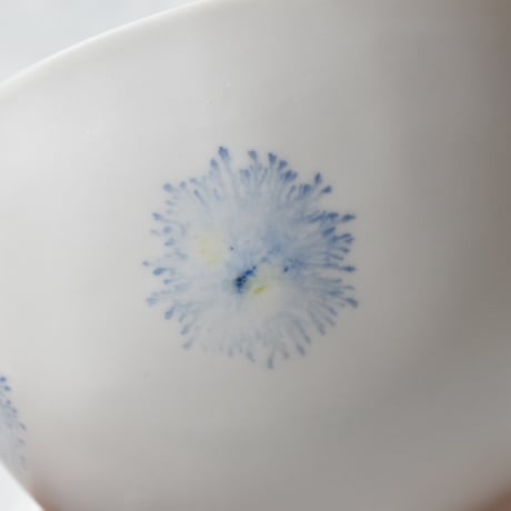 【片瀬有美子】moca (青) rice bowl (round)