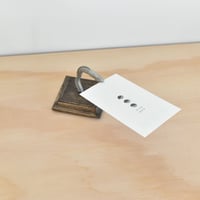 【金細工まつ】琉球錫器 純錫 チンアナゴのカードスタンド