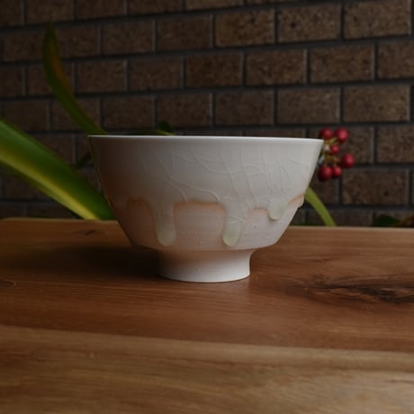 【山口由次】Veil 白 お茶碗