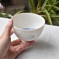 【片瀬有美子】moca (青) rice bowl (round)