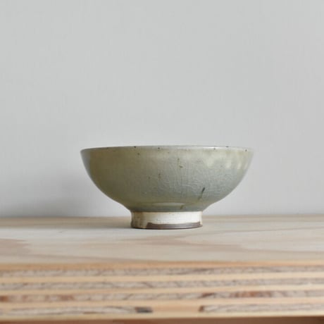 【一菁陶園】粉引 青 ご飯茶碗 φ12.5cm