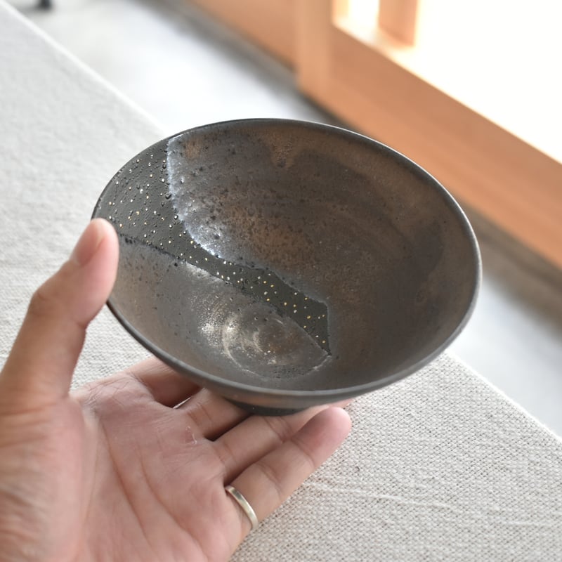 山口由水 星くず お茶碗 大2個(瀬戸焼、有田焼など好きな方