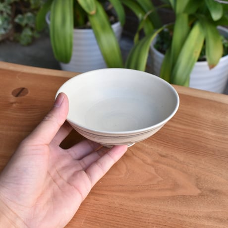 【一菁陶園】練込みマーブル 白 お茶碗