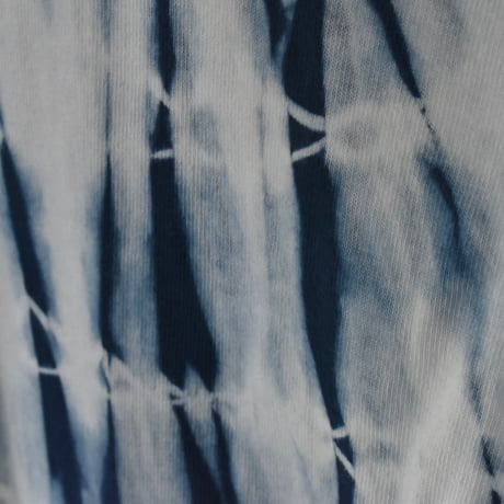 再入荷【shimaai】藍染ロングTシャツ 絞り染め