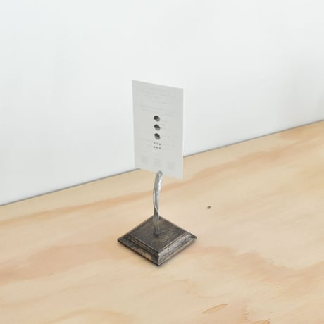 【金細工まつ】琉球錫器 純錫 チンアナゴのカードスタンド