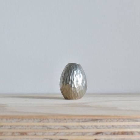 【金細工まつ】琉球錫器 純錫一輪挿 イジュ（ 口細）