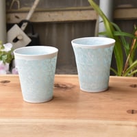 【アンパル陶房】再入荷 宮良断 透 ビアカップ