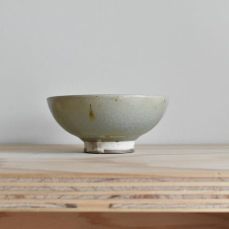 【一菁陶園】粉引 青 ご飯茶碗 φ12.5cm