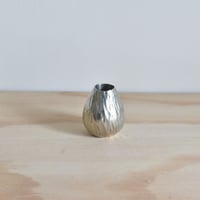 【金細工まつ】琉球錫器 純錫一輪挿 イジュ（ 口広）