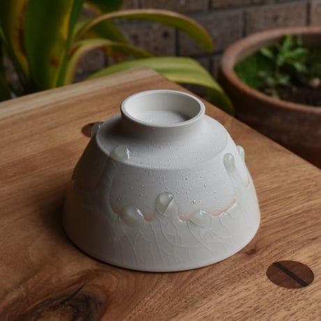 【山口由次】Veil 白 お茶碗