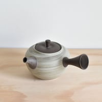 【一菁陶園】練込み 黒 急須