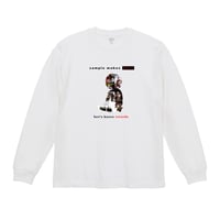 SAMPLE MAKES BEAT 9.1ozロングスリーブT(WHT)