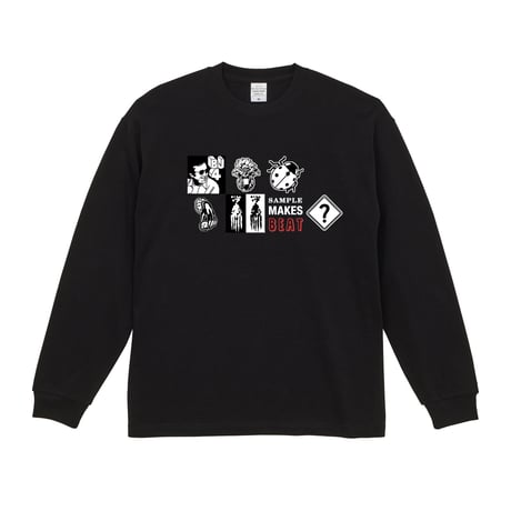 SAMPLE MAKES BEAT 9.1ozロングスリーブT(BLK)