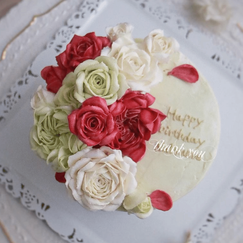 固定デザイン E-02（三日月型） | フラワーケーキ オリーブ《olive》