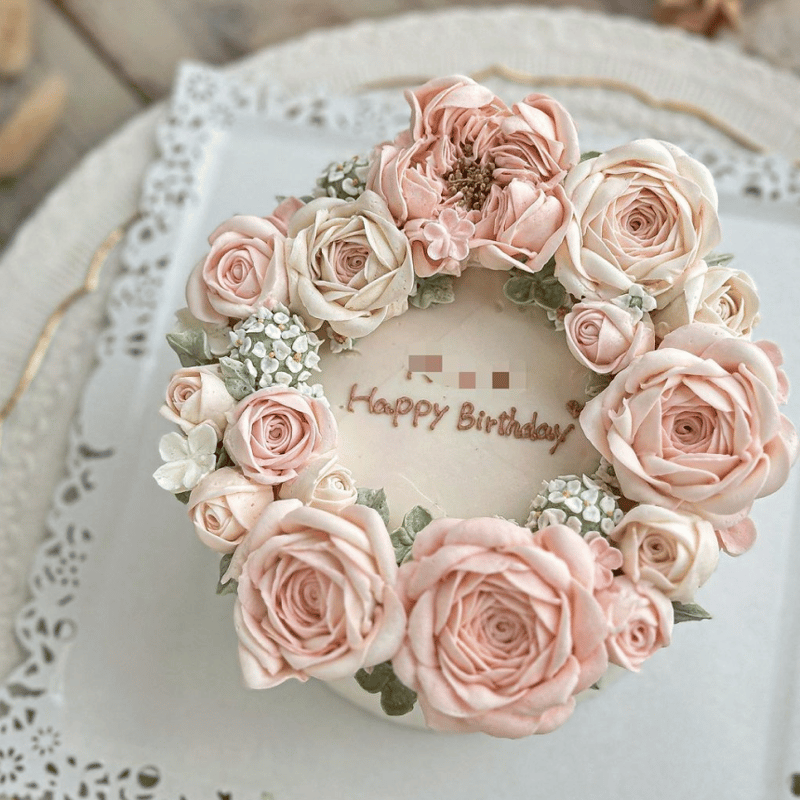 固定デザイン F-01（リース型） | フラワーケーキ オリーブ《olive》