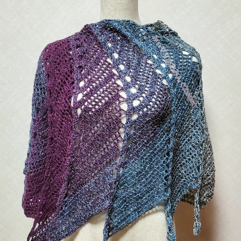 Lion（リオン）ショール簡易編み図 | みぃママあみんぐzakka