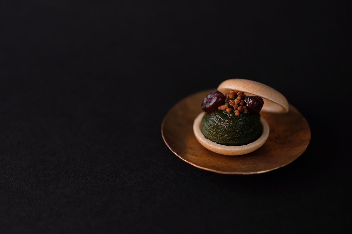 抹茶モナカ モナカ1箱 （8個入）【抹茶餡、大納言、炒り玄米】 | mitomi