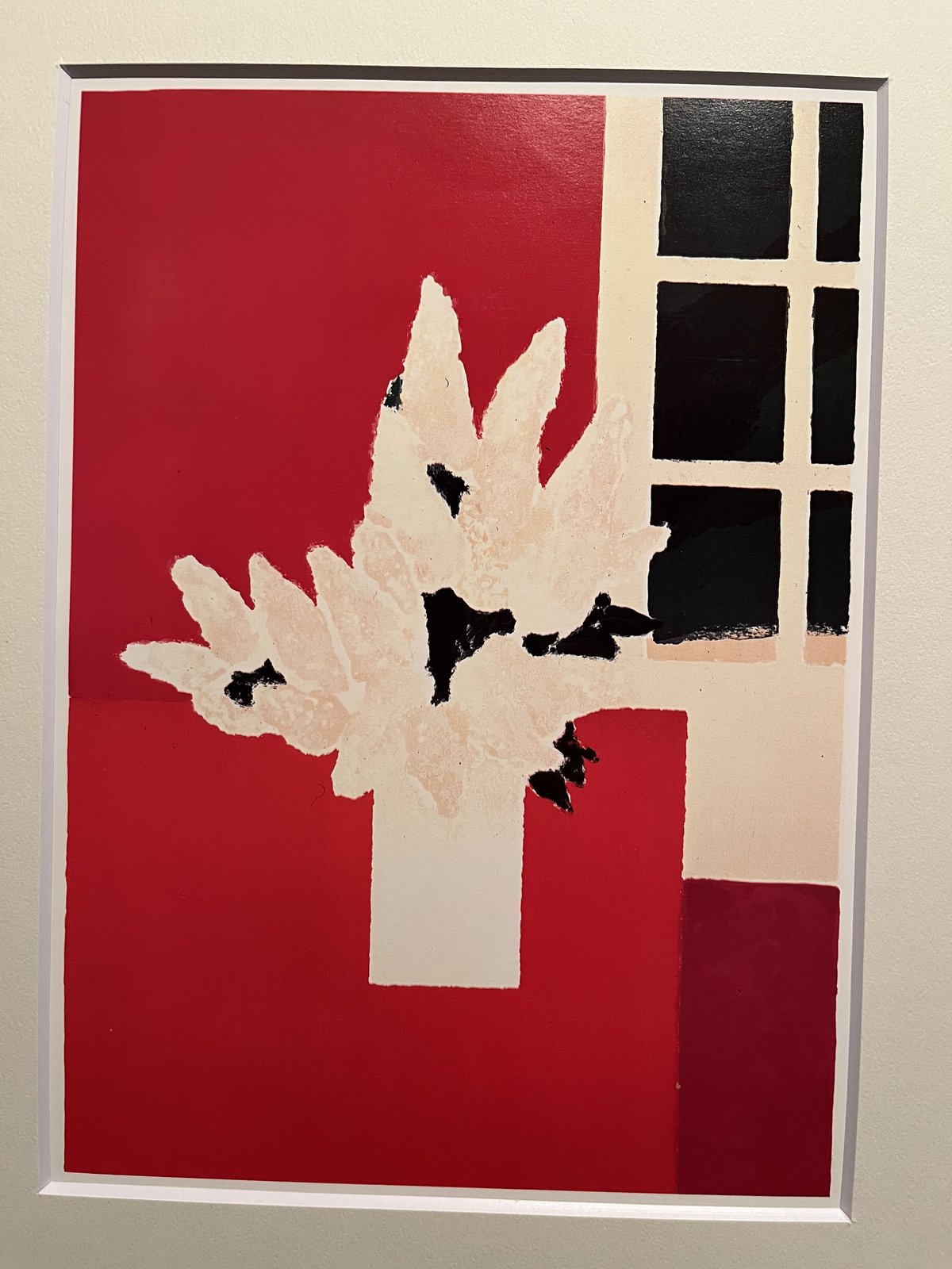 ベルナール・カトラン<赤いテーブルクロスとリラの花束>1984 | A.Gallery