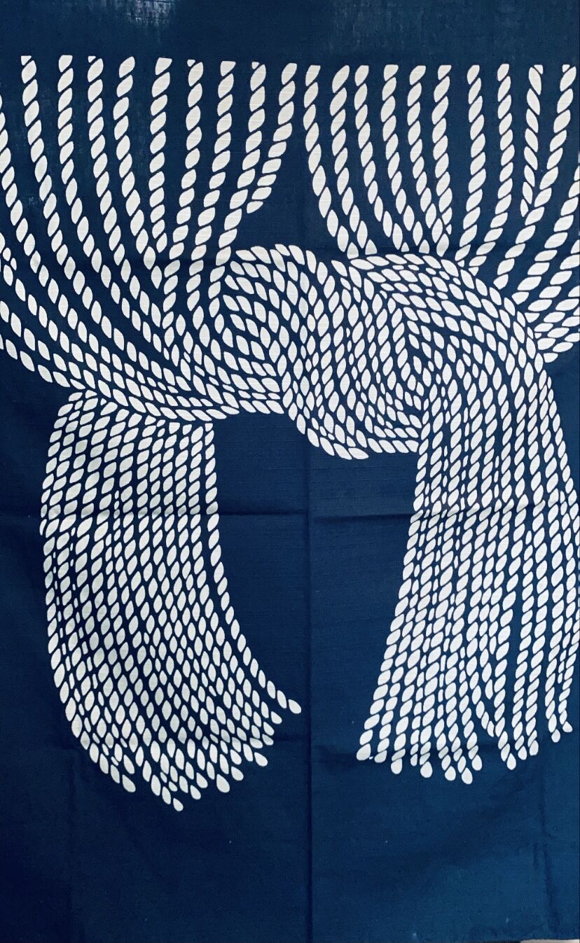 芹沢銈介模様『縄のれん』風呂敷 | A.Gallery