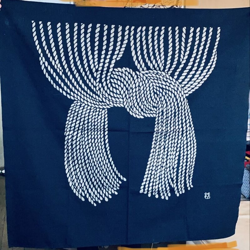 芹沢銈介模様『縄のれん』風呂敷 | A.Gallery