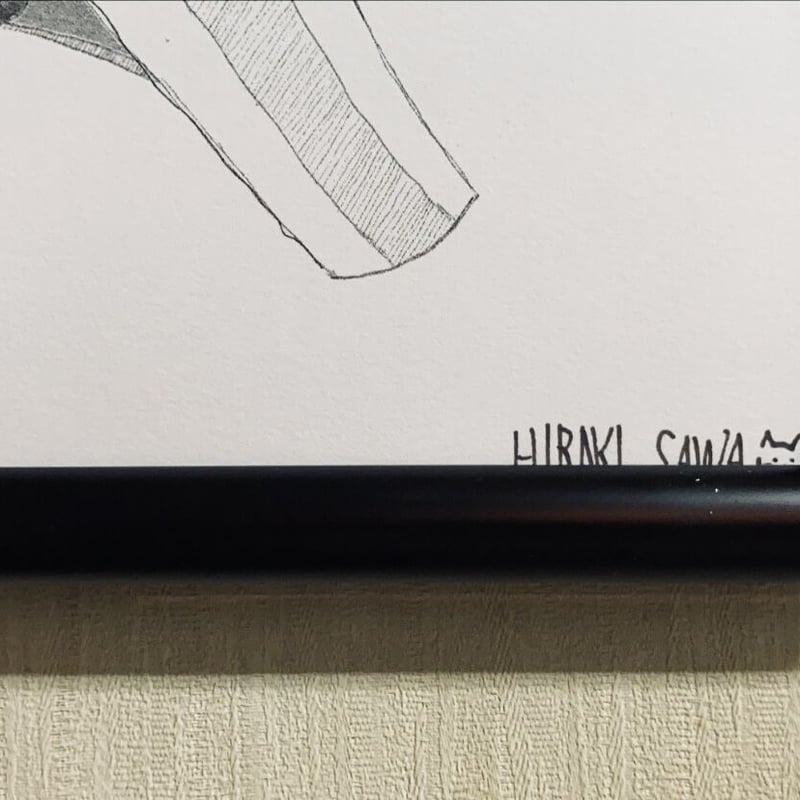 さわ ひらき「リソグラフ」自筆サイン | A.Gallery