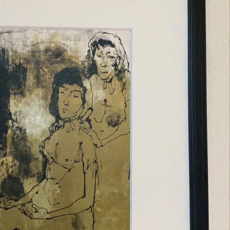 ジャン・ジャンセン 後向きの裸婦 リトグラフ ジャン・ジャンセン