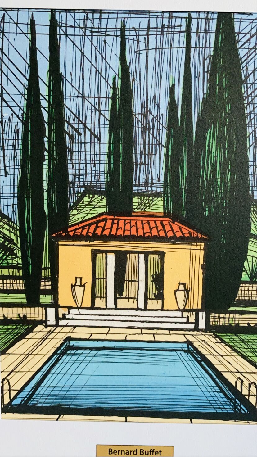 あ*す様 Bernard Buffet リトグラフ ベルナール・ビュッフェ リトグラフ＜庭＞ | A.Gallery