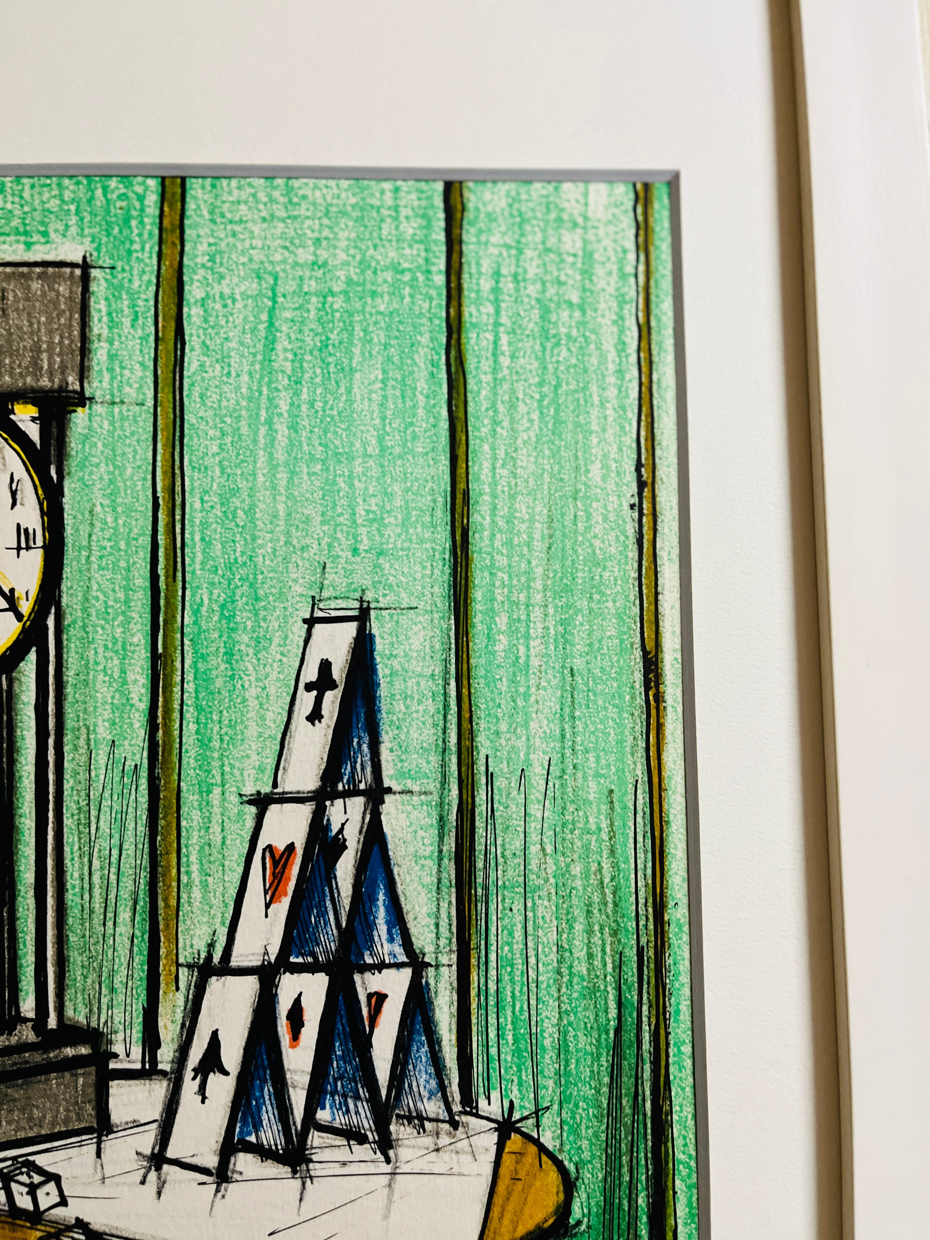 ベルナール　ビュッフェ　絵画　トランプの城　43/150 直筆サイン入り ベルナール・ビュッフェ<トランプの城>1979 リトグラフ 1979 | A.Gallery