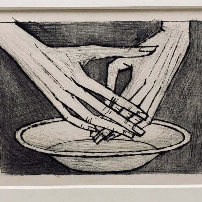 ベルナール・ビュッフェ 『聖なる手』リトグラフ | A.Gallery