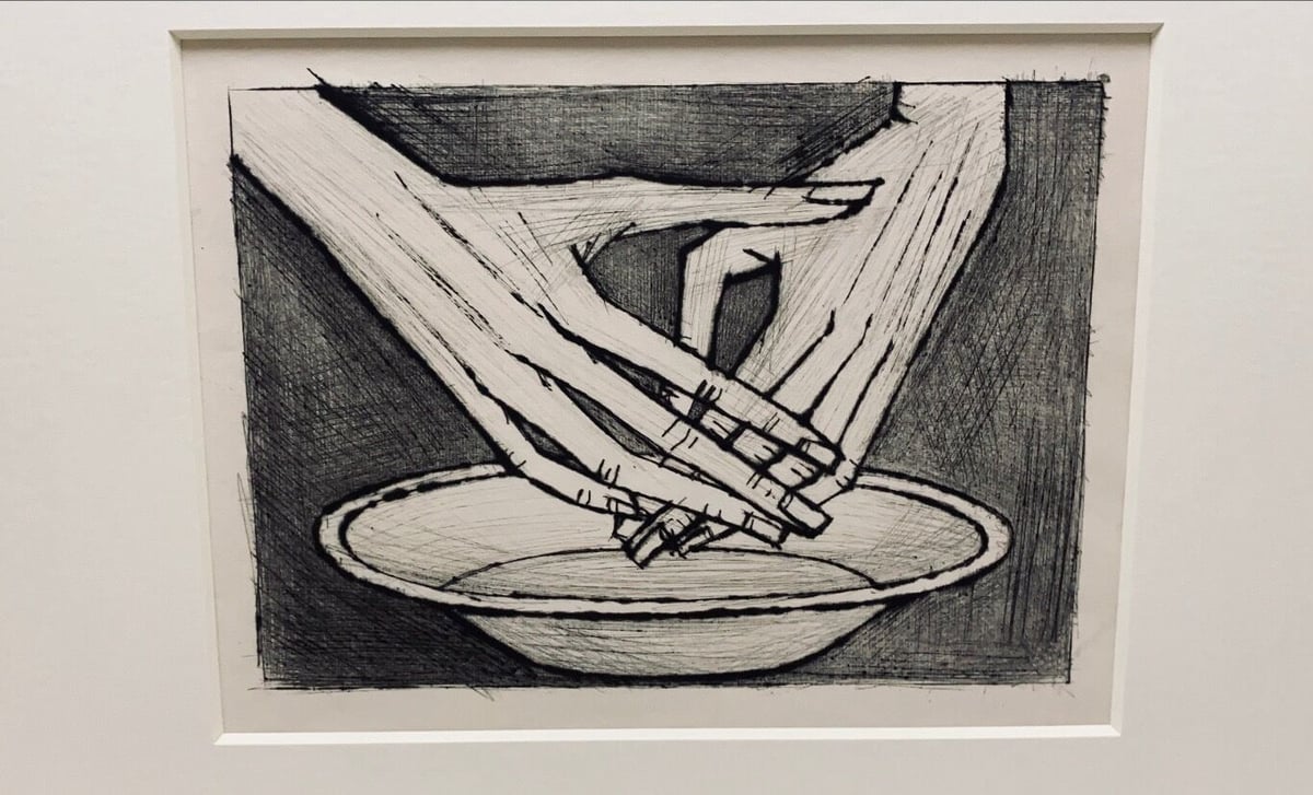 ベルナール・ビュッフェ 『聖なる手』リトグラフ | A.Gallery