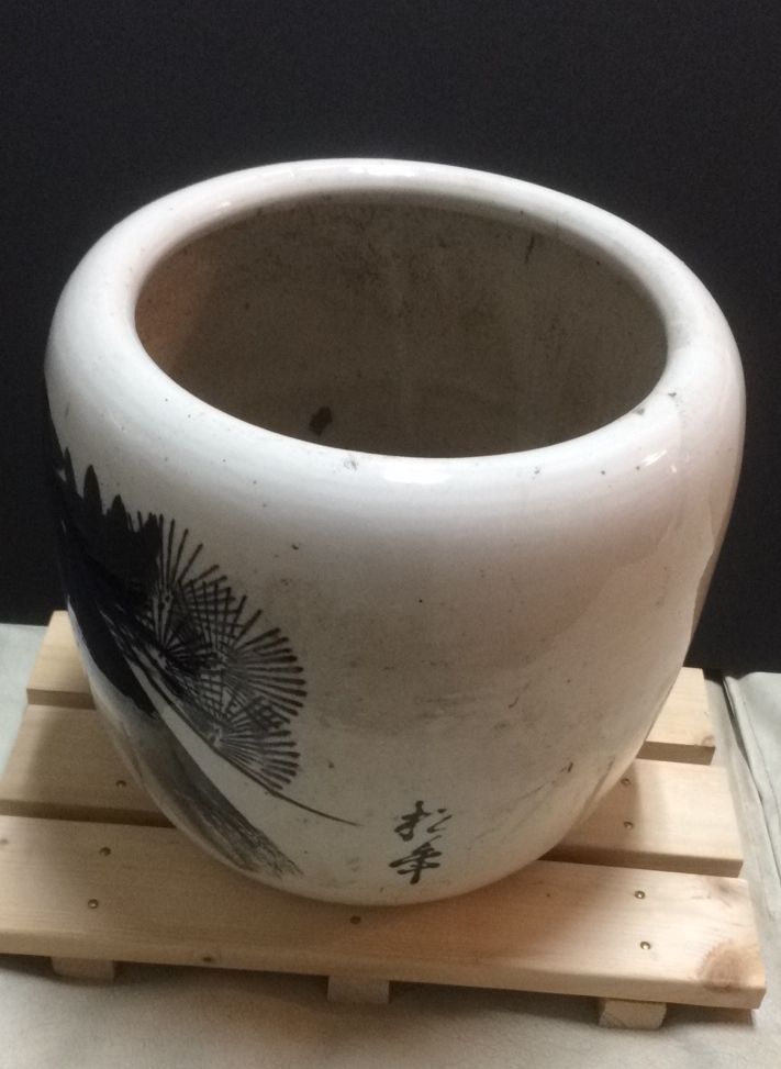 専用　明治大正時代頃の瓢箪図火鉢42cm28cm 火鉢 大正〜昭和 アンティーク | A.Gallery