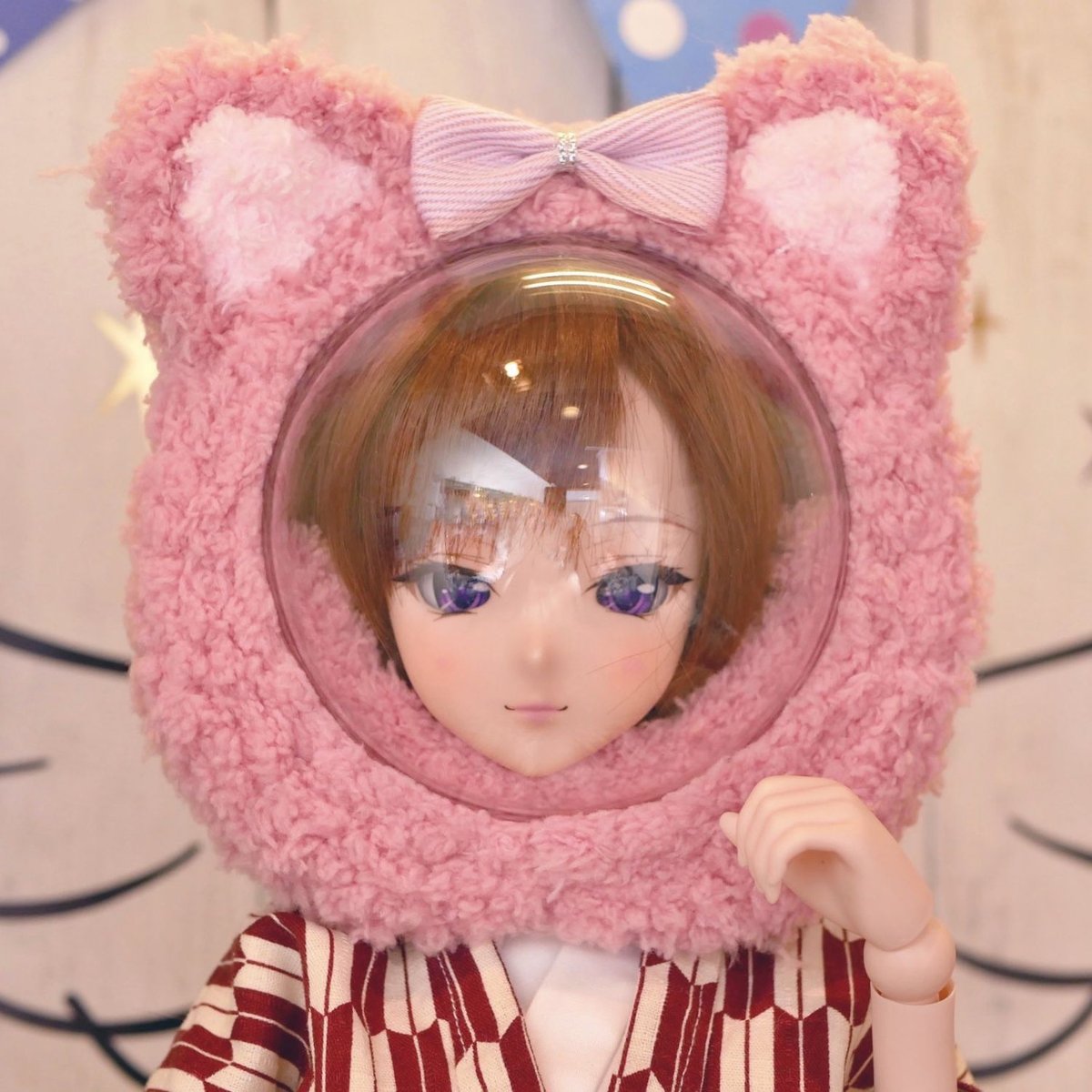 ふわふわヘッドカバー(S) | Doll Fashion - Izu Liqueur -