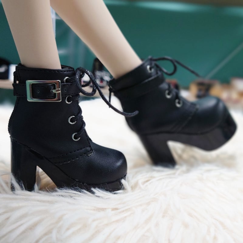 厚底ヒールショートブーツ | Doll Fashion - Izu Liqueur - 厚底ヒールショートブーツ | Doll Fashion - Izu Liqueur -