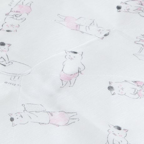 猫村さんの花ふきん