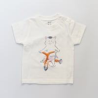 【受注生産】猫村さんのこどもTシャツ・三輪車（サイズ90）